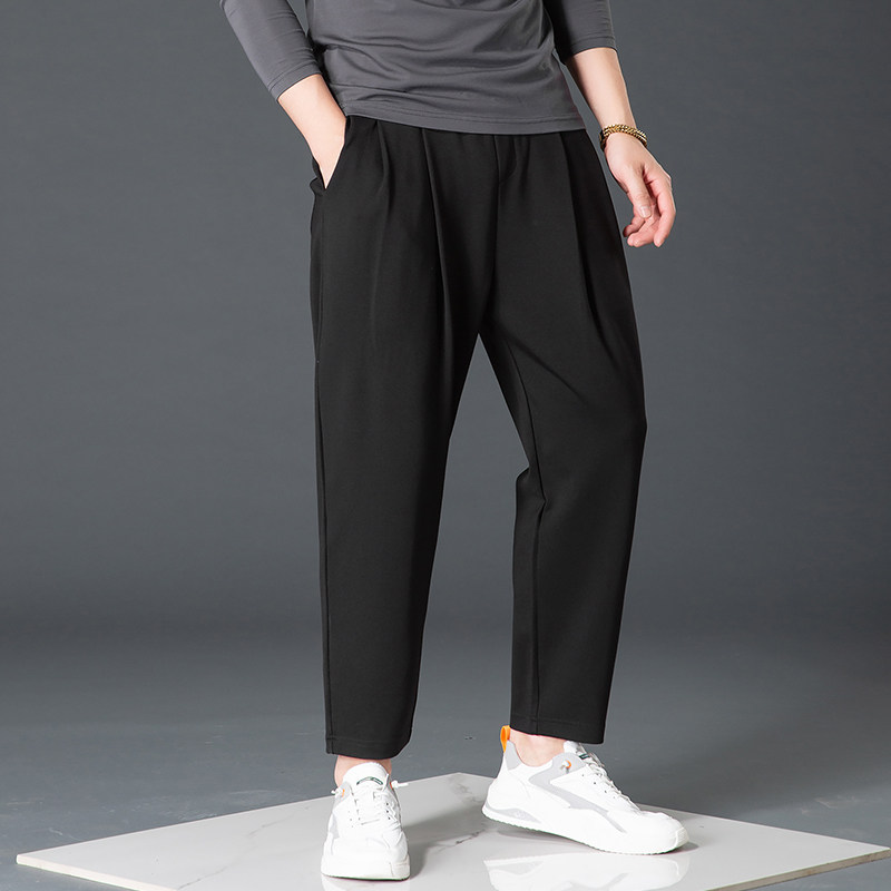 九分休闲裤子男运动裤百搭宽松舒适垂感韩版四季款纯色小脚哈伦裤,淘宝优惠券,粉丝福利购,淘宝优惠卷