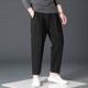 九分休闲裤子男运动裤百搭宽松舒适垂感韩版四季款纯色小脚哈伦裤