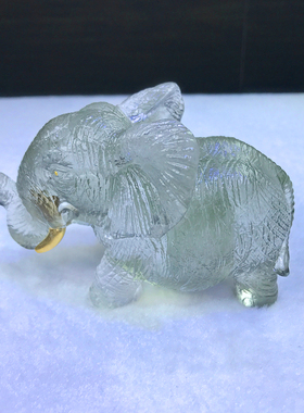 琉璃小象摆件大象工艺品吉祥物高档家居客厅酒柜玄关办公室装饰品