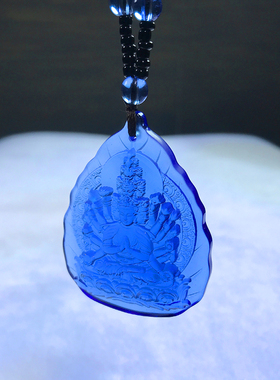 琉璃千手观音菩萨佛像项链吊坠佛牌护身符男女士项坠饰品随身挂件