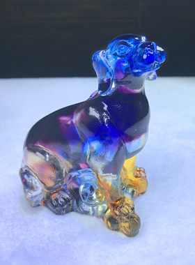 琉璃十二生肖全套招财狗生肖狗摆件工艺品高档家居装饰品生日礼物