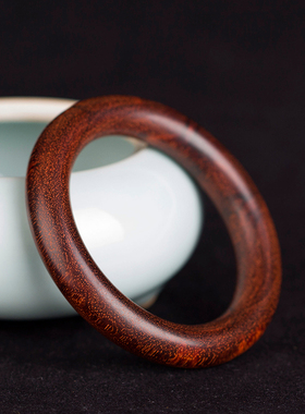 印度小叶紫檀贵妃镯可订制刻字