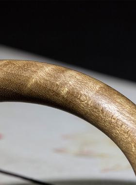 四川金丝楠木纤细复古纹理手镯