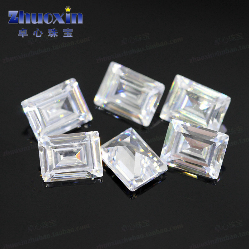 长方形直角车平白色锆石裸石戒面 尖底CZ透明钻石钟手表补钻DIY,淘宝优惠券,粉丝福利购,淘宝优惠卷