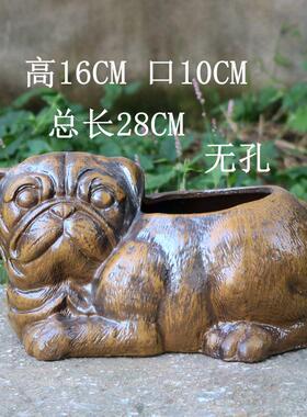 大口径透气素烧老桩盆复古