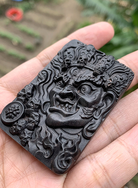 中式把玩木牌黑檀木不动