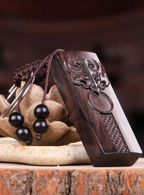 仿古木雕工艺品檀木蝙蝠