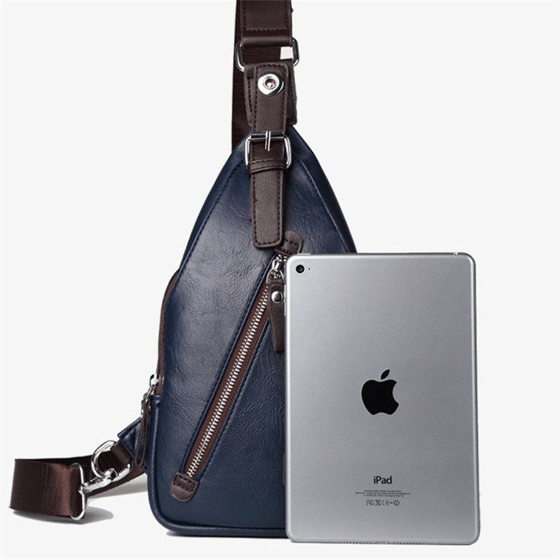 胸包男韩版潮流 男士休闲软皮男包 户外运动背包 时尚斜挎单肩包,淘宝优惠券,粉丝福利购,淘宝优惠卷