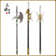 One-meter soft model of Lu Bu's double-moon painted halberd