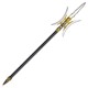 One-meter soft model of Lu Bu's double-moon painted halberd