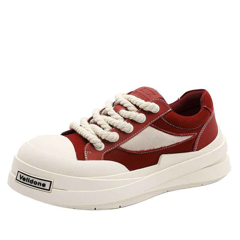 男鞋冬透气大头运动休闲鞋潮牌高级感情侣帆布鞋小众百搭厚底板鞋,淘宝优惠券,粉丝福利购,淘宝优惠卷