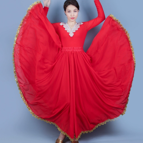 Шифоновый золотой костюм, этническая длинная юбка