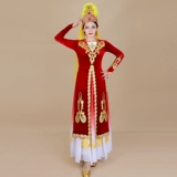 Синьцзян танцевальный исполнение одежда Женская служба исполнительской службы Victoria Dance Arts Exammination выращивает толстый жилет национального стиля Chapan