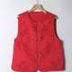 Heavy embroidery new Chinese style round neck vest
