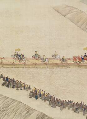 徐扬国画乾隆南巡字画装饰画