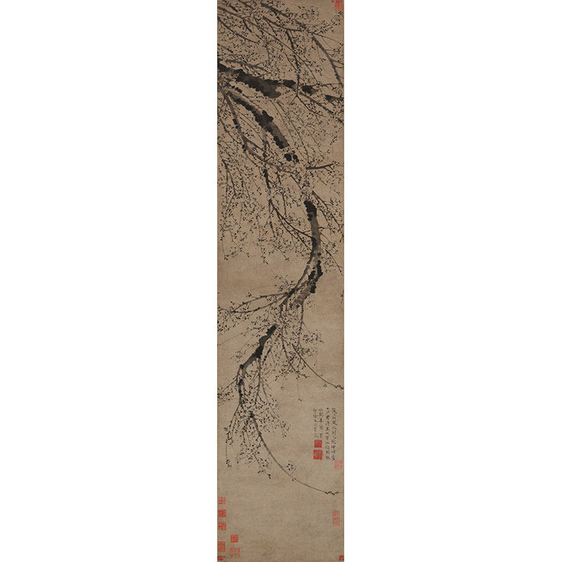 元 王冕 墨梅图 南枝春早图 复古书法水墨花卉高清微喷复制装饰画,淘宝优惠券,粉丝福利购,淘宝优惠卷