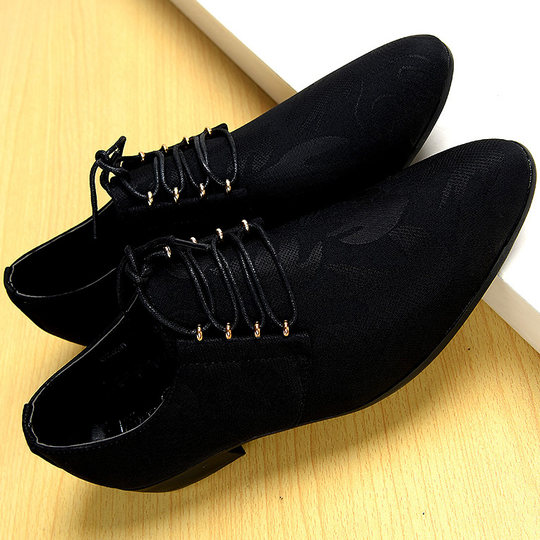 Zapatos de cuero de tela transpirable de verano para hombres 2025 nuevo estilo