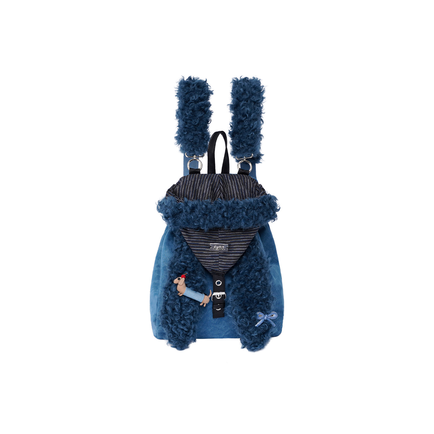 rebirth野生设定兔耳朵双肩包女2025秋冬可爱上课毛毛包斜挎书包,淘宝优惠券,粉丝福利购,淘宝优惠卷