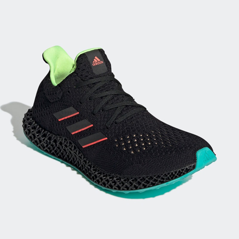 Adidas/阿迪达斯4D FUTURECRAFT黑色红色男女时尚跑步鞋GZ8626 - 图0