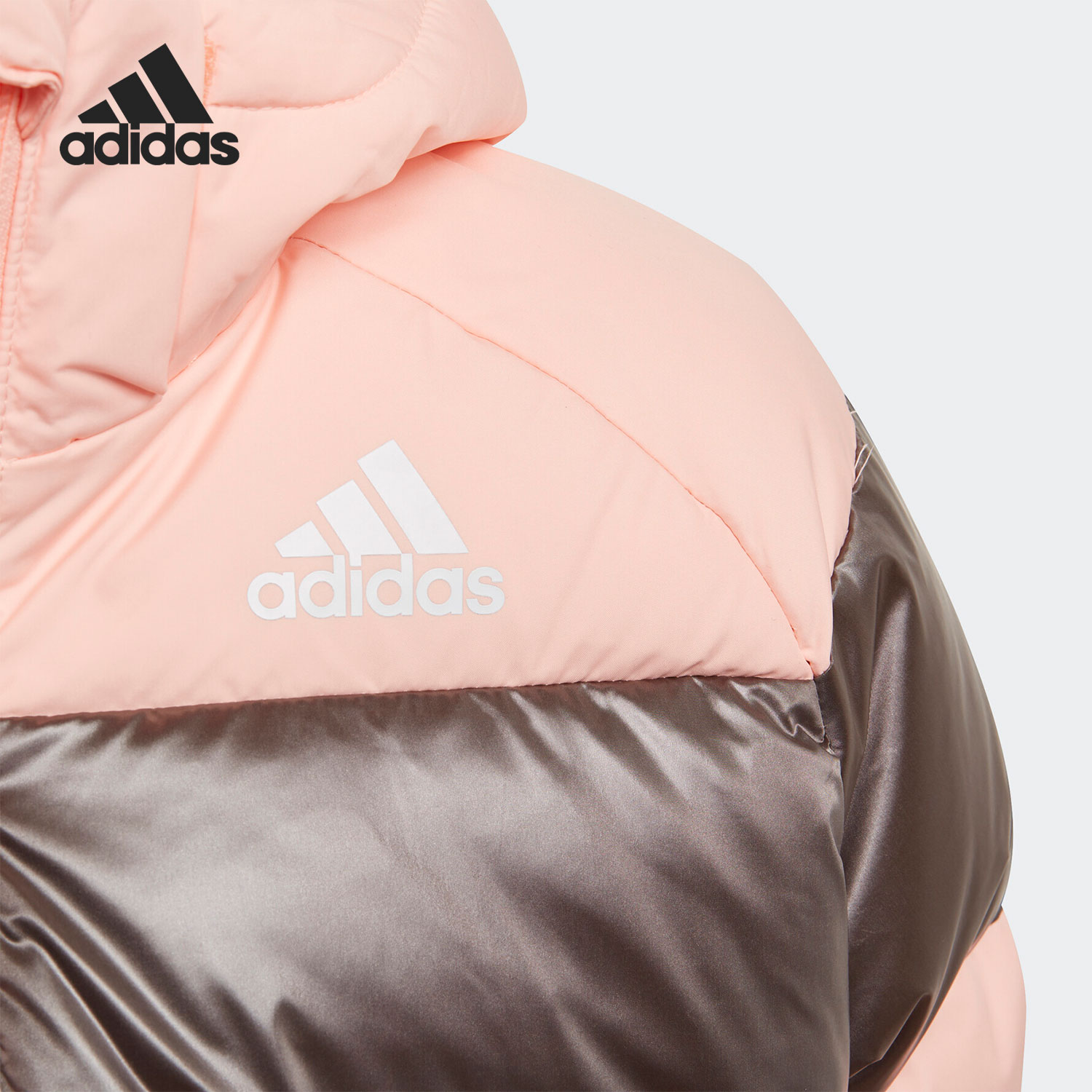 Adidas/阿迪达斯正品冬季新款小童加厚保暖女童运动羽绒服GG3632