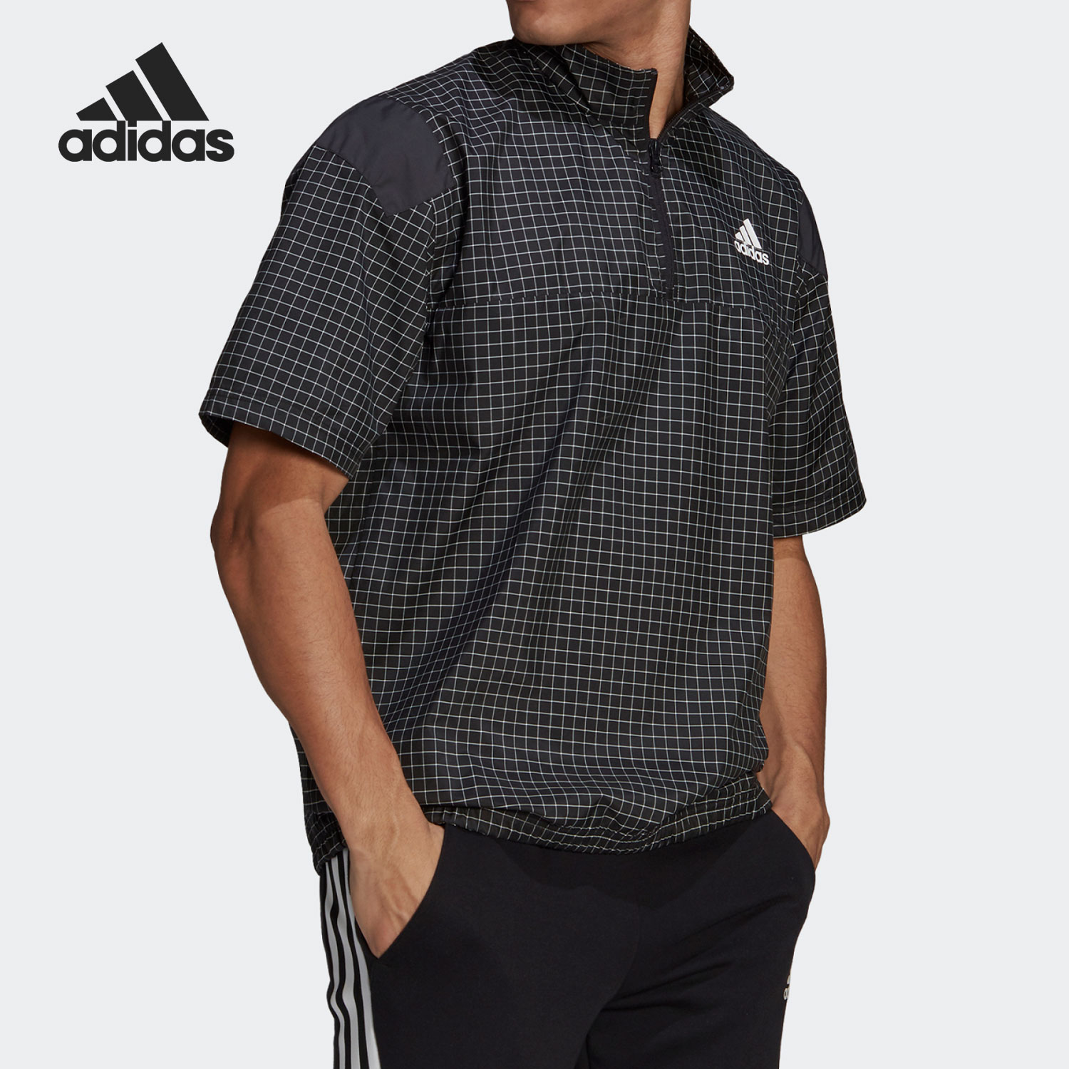 Adidas/阿迪达斯正品年夏季新款男子休闲运动短袖T恤GP8656-图0