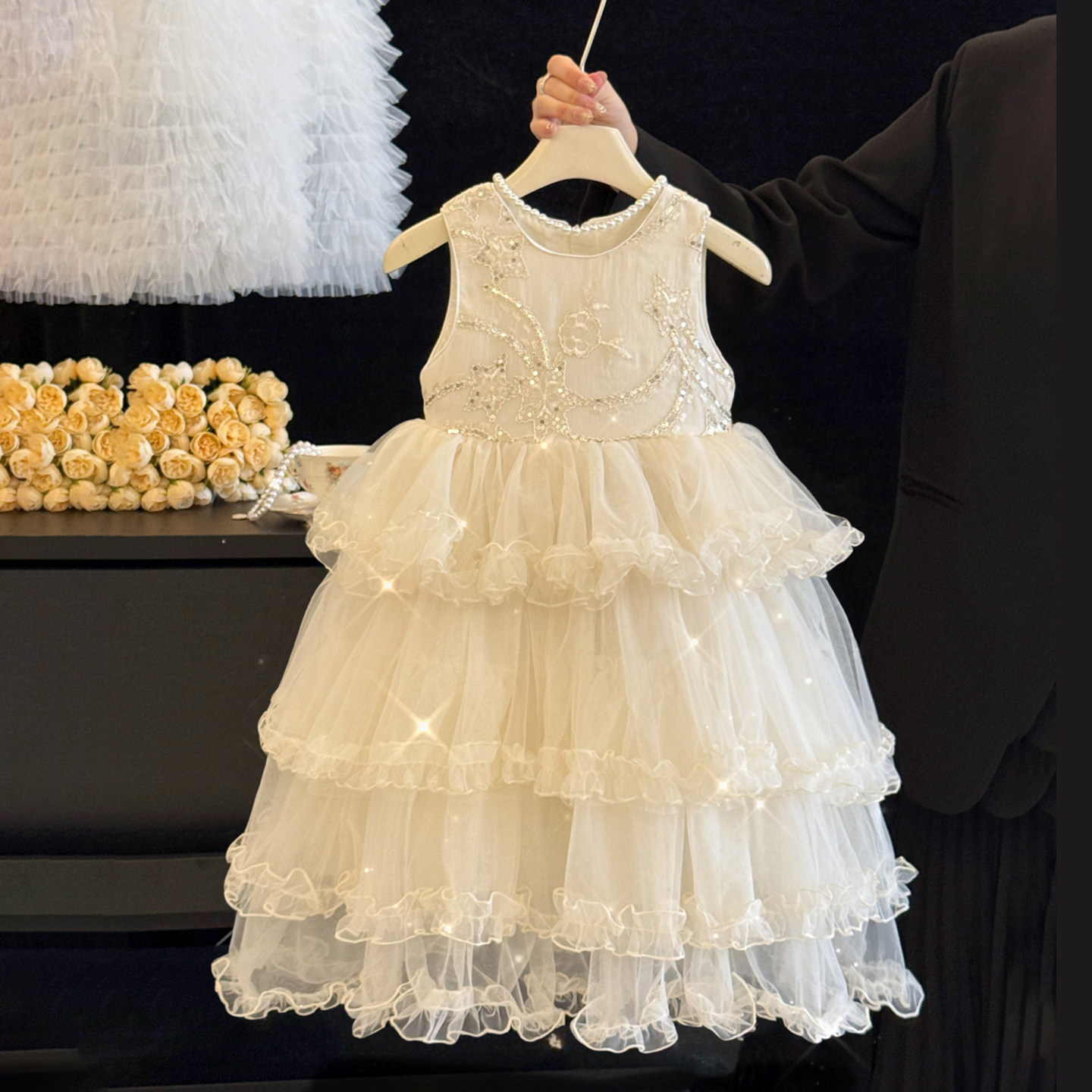 公主裙女童秋冬绝美纱裙儿童礼服连衣裙小女孩生日宴高级感蛋糕裙,淘宝优惠券,粉丝福利购,淘宝优惠卷