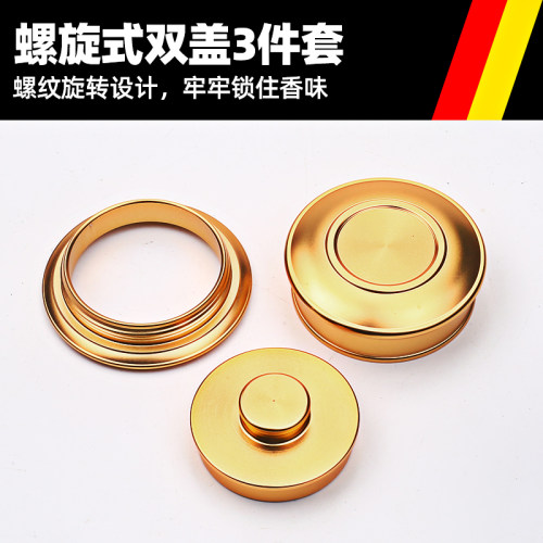 酒瓶改茶叶罐盖子配盖合金密封盖陶瓷切割玻璃瓶改造配件金属盖口 - 图0