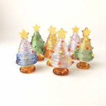 Ultra Beauty Mini Handmade Glass Christmas Tree Home Swing Festival Birthday Gift for Girls