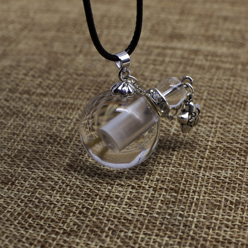 巴西水晶精油瓶吊坠缓释香薰瓶项链女生礼物可打开空瓶分装香水瓶,淘宝优惠券,粉丝福利购,淘宝优惠卷