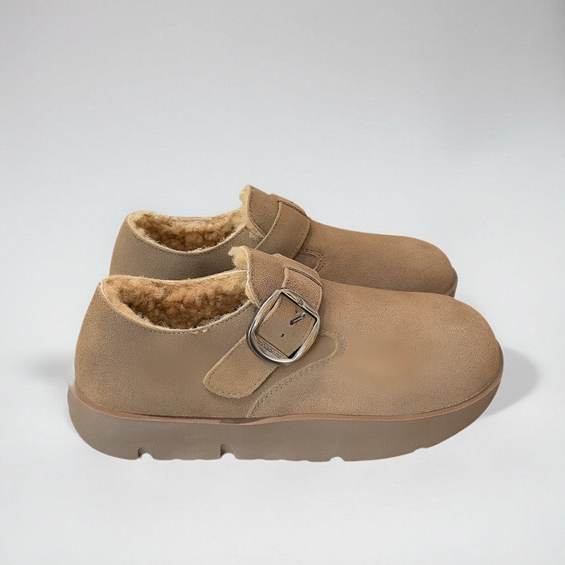 冬季勃肯鞋加绒加厚保暖厚底增高防滑毛毛一脚蹬懒人博肯鞋棉鞋女,淘宝优惠券,粉丝福利购,淘宝优惠卷