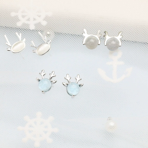 Милые серьги, свежая брендовая лампа в виде луны, серебро 925 пробы, лунный камень, подарок на день рождения