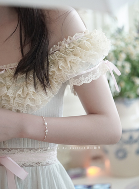 夏日微风女贝壳花巴洛克珍珠手链