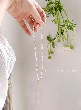 夏日微风包金女珍珠项链