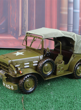 老爷车复古手工仿真金属礼品模型