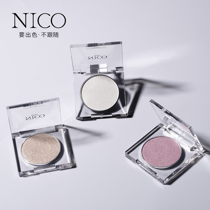 nico旗舰店nico修容高光一体盘 两用生姜盘腮红闪粉鼻影独角兽土豆泥珠光3