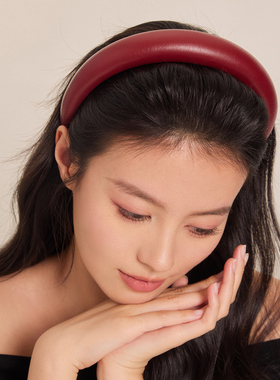 奇美拉羊皮压发防滑显脸小发箍