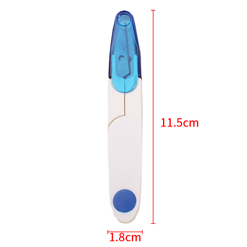 十字绣diy工具U形带帽鱼线头迷你彩色U型透明带盖ks小纱剪刀 - 图0