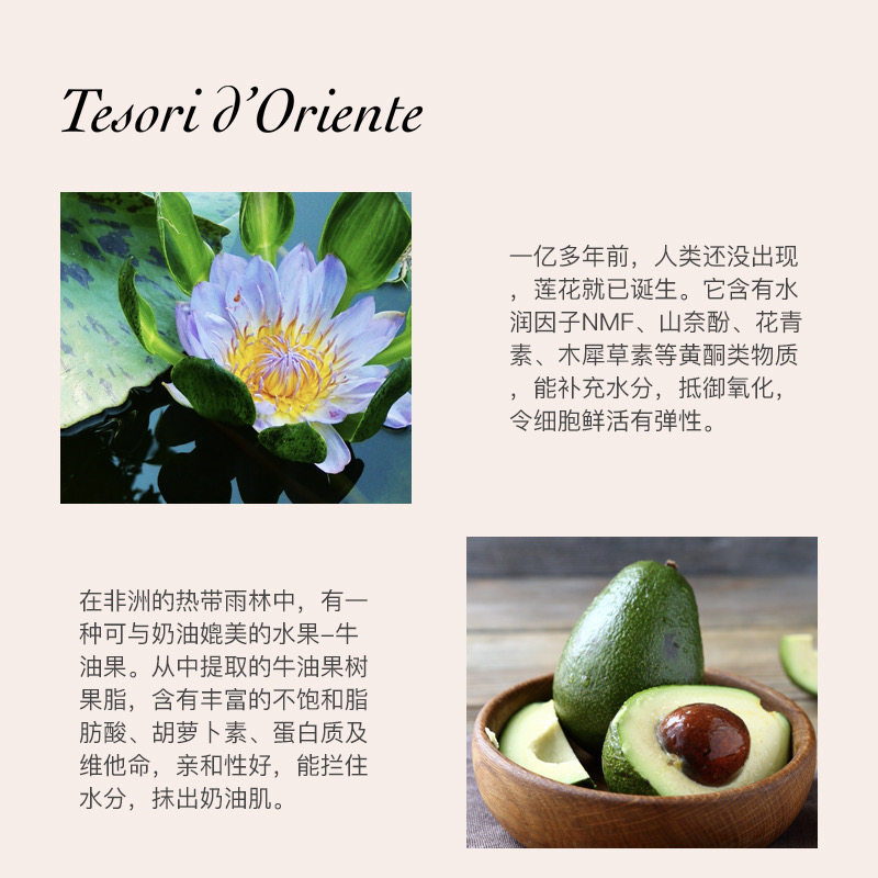 东方宝石水莲花300ml全身身体乳 tesoridoriente身体乳液