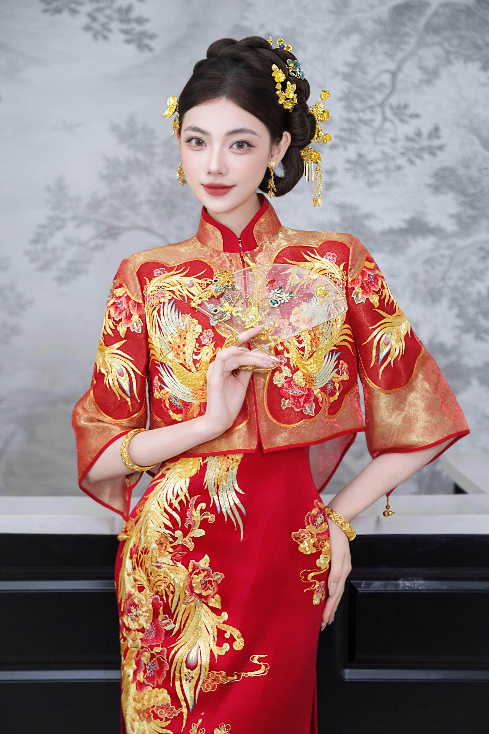 出租南枝同款新款旗袍婚服重工刺绣新娘结婚订婚礼服外套拖尾大码,淘宝优惠券,粉丝福利购,淘宝优惠卷