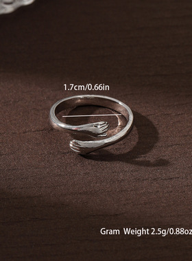 开口戒指指环可调节 默认微瑕