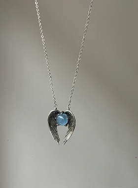 复古风项链天使的翅膀毛衣链锁骨链 铜