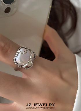 JZJewelry纯银日韩开口戒指