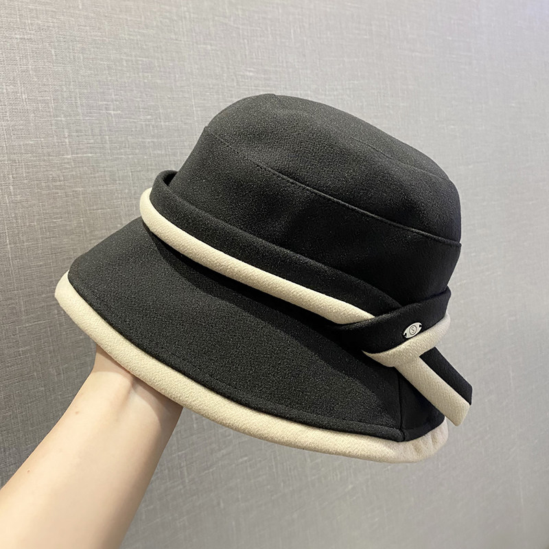 2024新款帽子女韩版秋冬季显脸小渔夫帽女可折叠素颜百搭盆帽桶帽,淘宝优惠券,粉丝福利购,淘宝优惠卷
