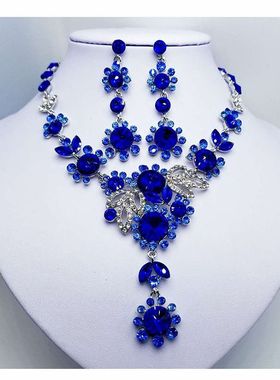 水晶玻璃项链新娘首饰晚宴礼服