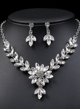 女士配饰花朵锁骨链夏季欧美项链