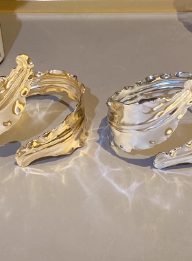 小众轻奢海草金属开口臂环女