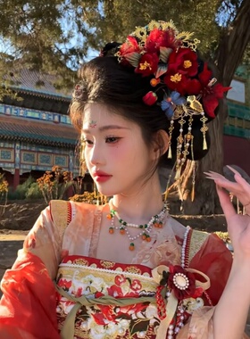 古风仿珍珠软璎珞项链女