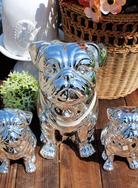 欧式风办公室酒柜桌面白瓷工艺品