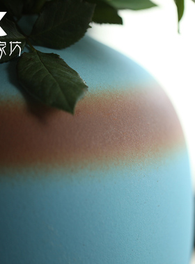 伍家坊 天色 花瓶陶瓷花器瓶插花瓶台面摆设室内装饰品酒店摆件