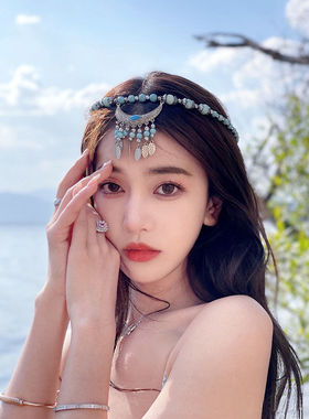 项链彩头链复古藏族丽江云南头饰